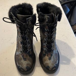 Jessica Simpson rhinestone camo boots. Worn one time indoors.